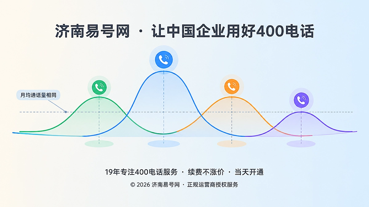 彩色波峰曲线与接听节点组成的400电话套餐峰值承载示意图