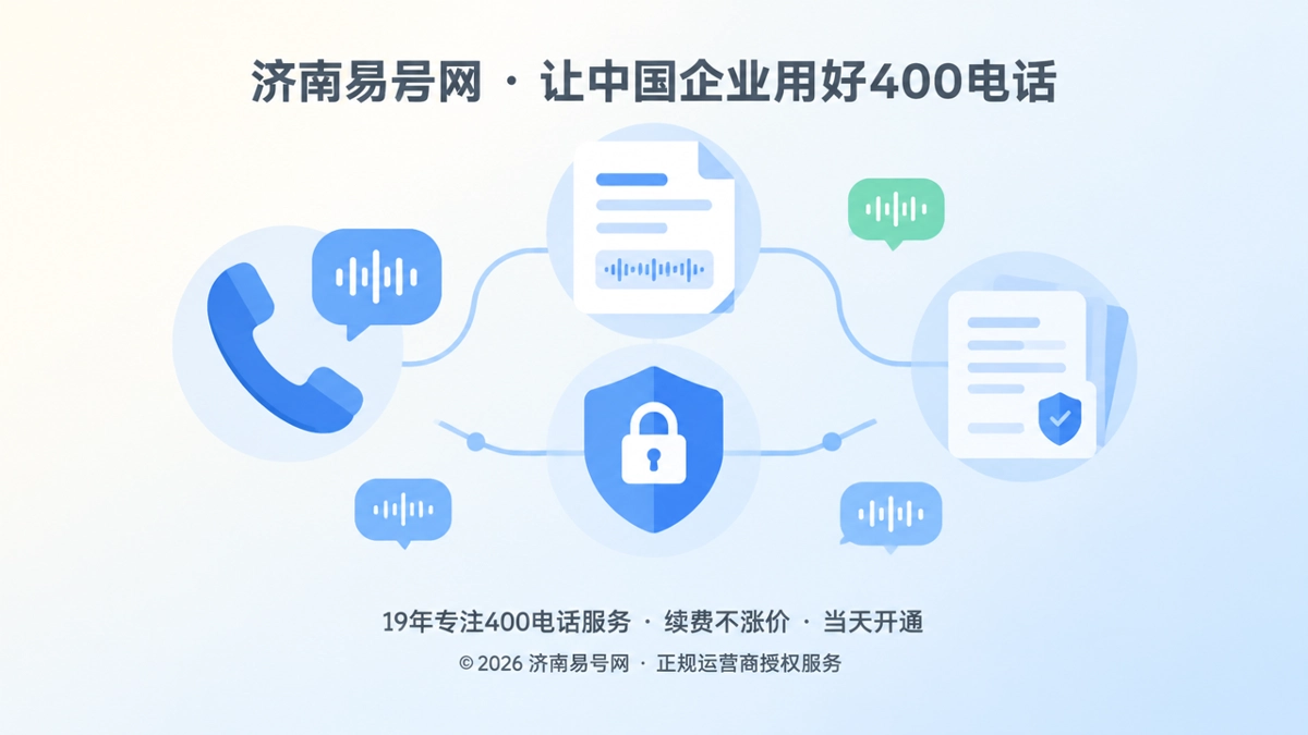 2026年400电话功能详解：用通话录音治理补齐企业服务证据链